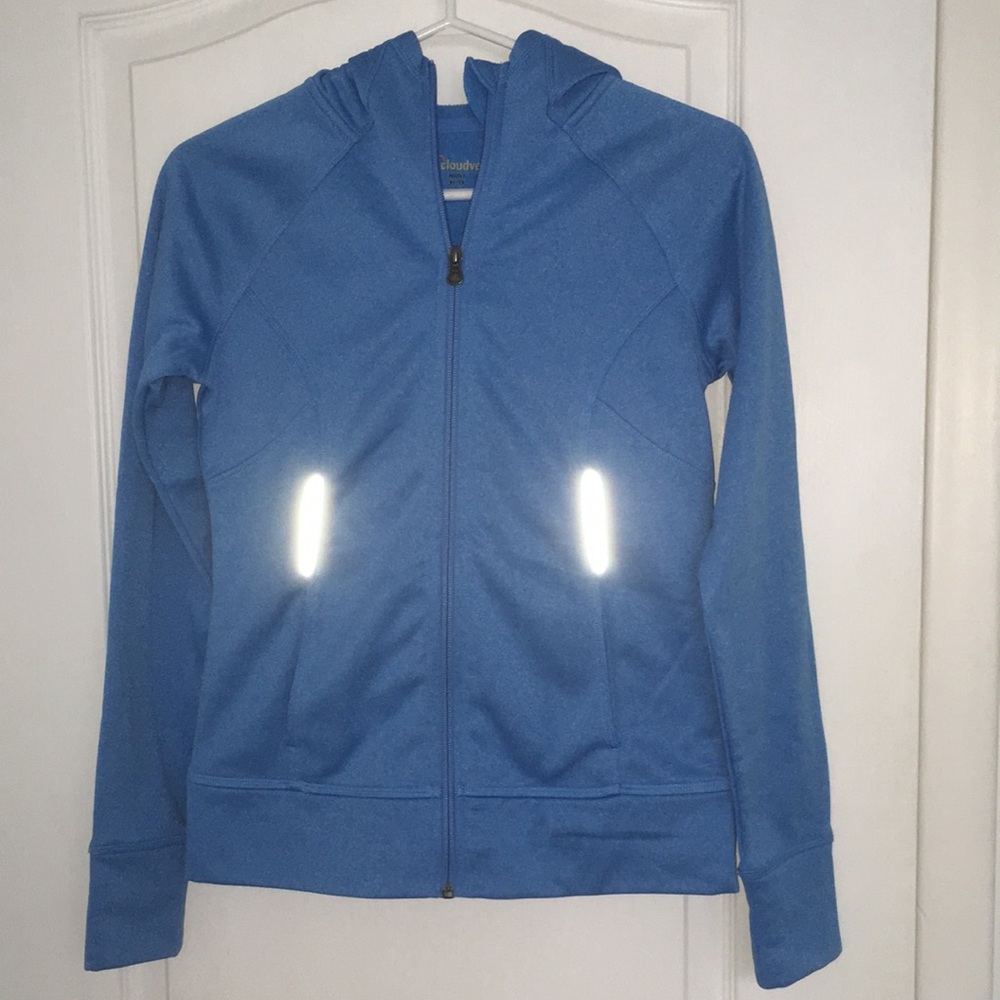 Baby blue athletic hoodie